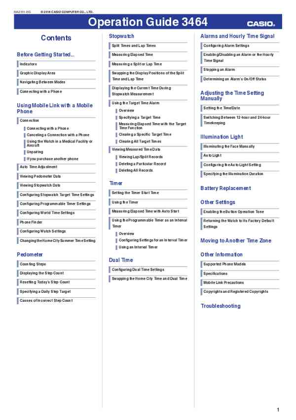 User manual Casio GBD-800UC-3ER