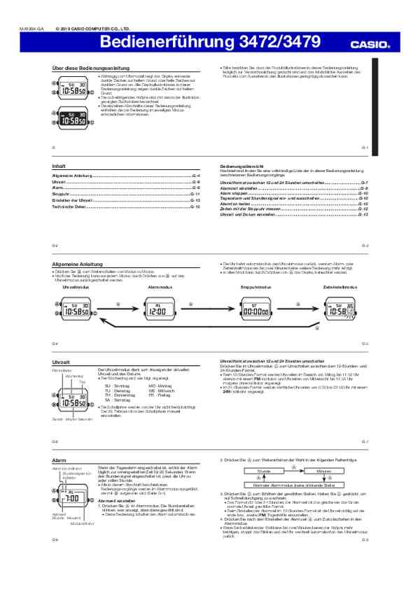 Benutzerhandbuch Casio A700WEM-7AEF