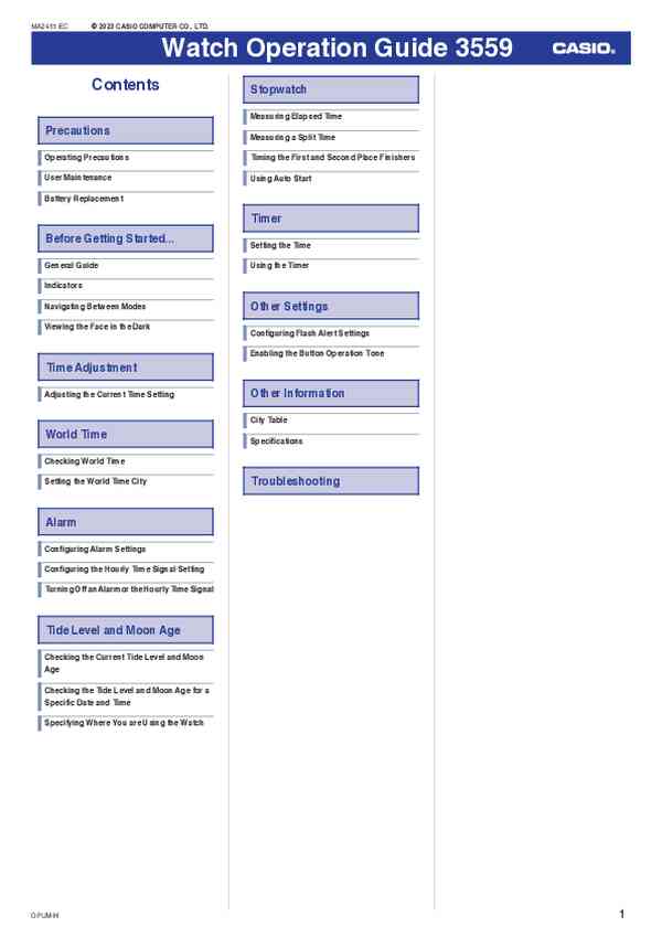 User manual Casio GLX-S5600-1ER
