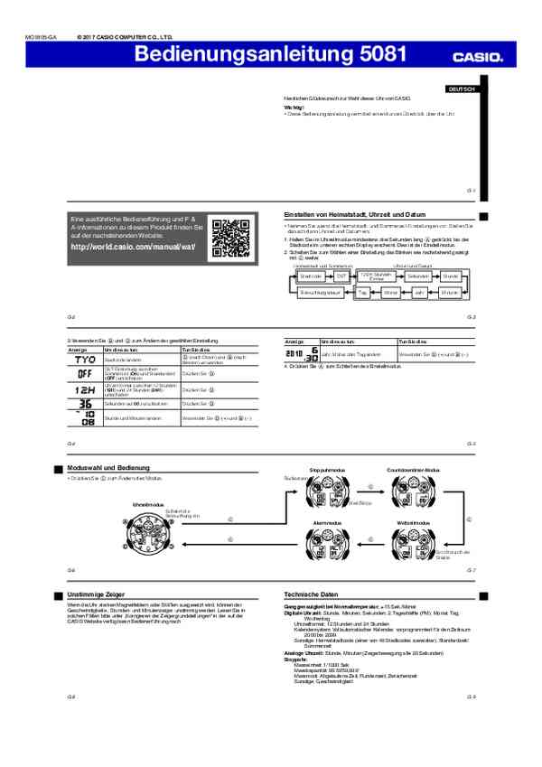 Benutzerhandbuch Casio GA-100RGB-1AER