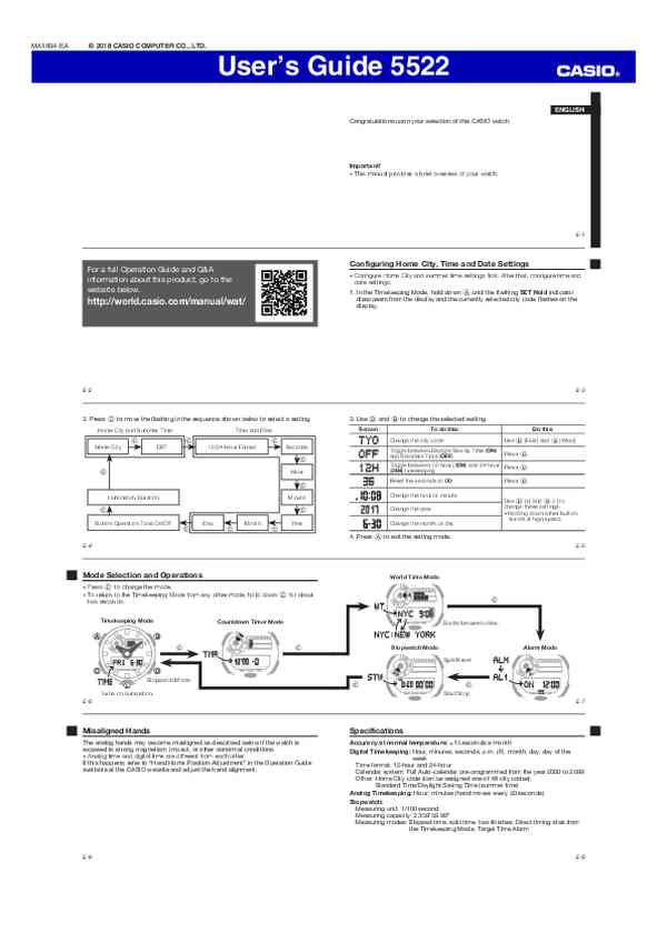 User guide Casio GA-710GB-1AER