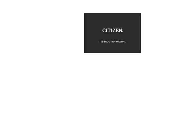 Benutzerhandbuch Citizen AN8200-50A