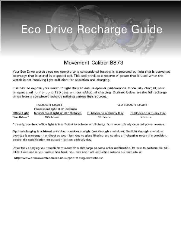 Instructions for use Citizen BJ8059-03Z