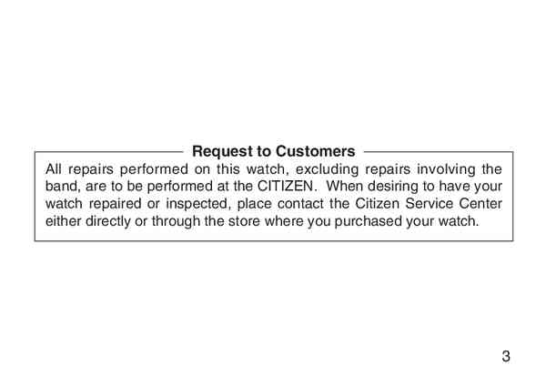 User manual Citizen BJ8059-03Z