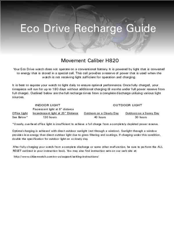 Instructions for use Citizen FC0014-54A
