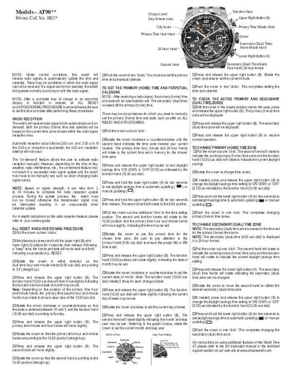 User manual Citizen FC0014-54A