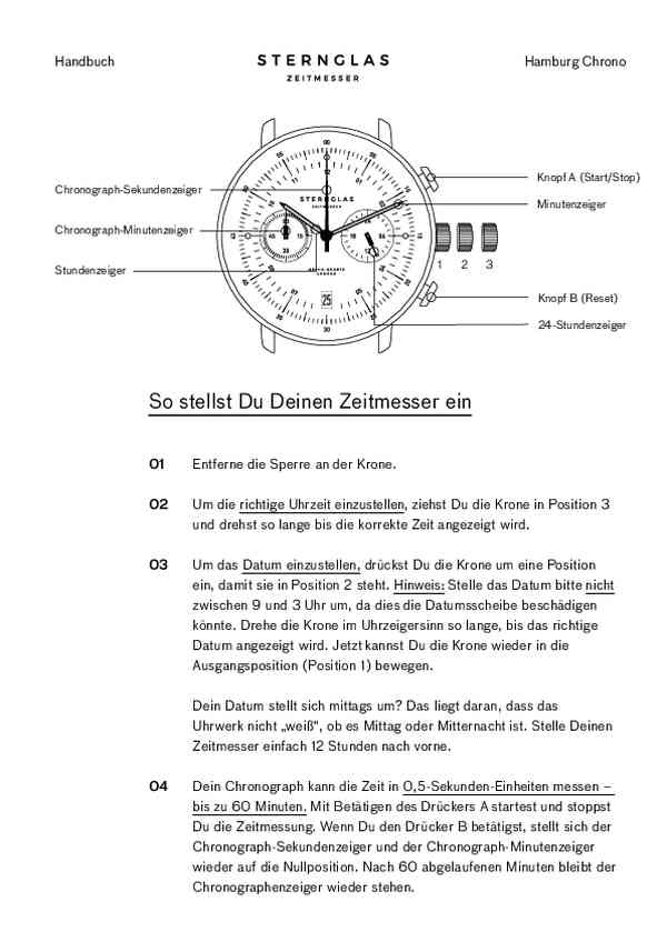 Benutzerhandbuch Sternglas S01-HC06-VI11
