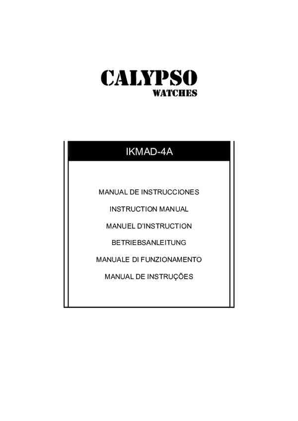 Benutzerhandbuch Calypso K6068/6