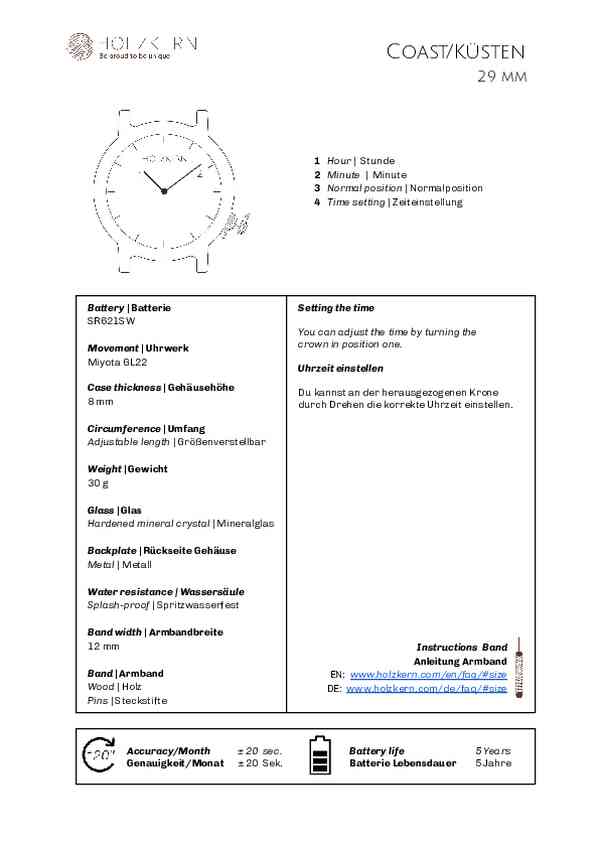 User guide Holzkern 9010631017361