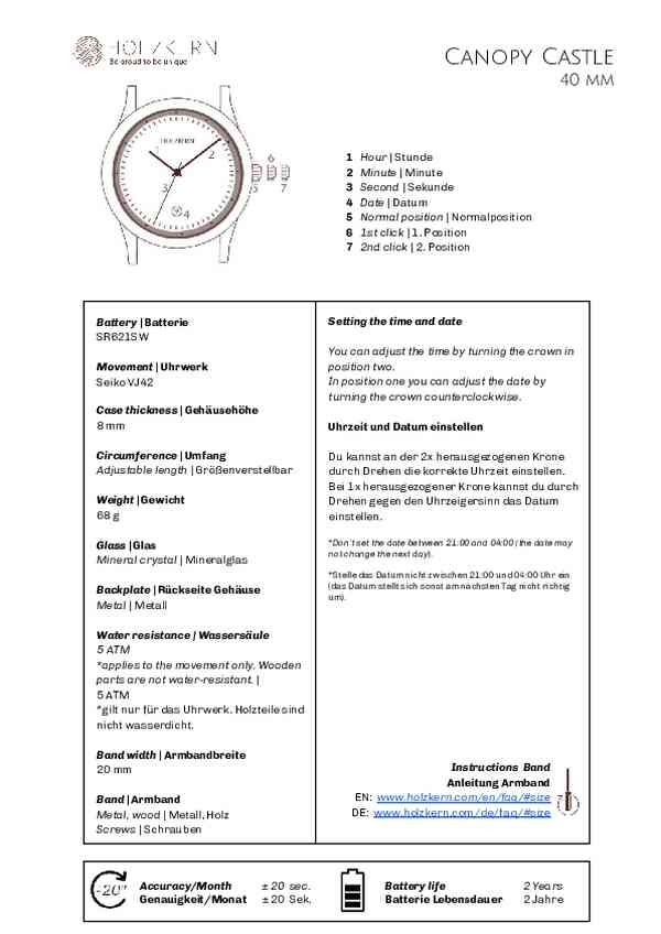 User guide Holzkern 9010631016975