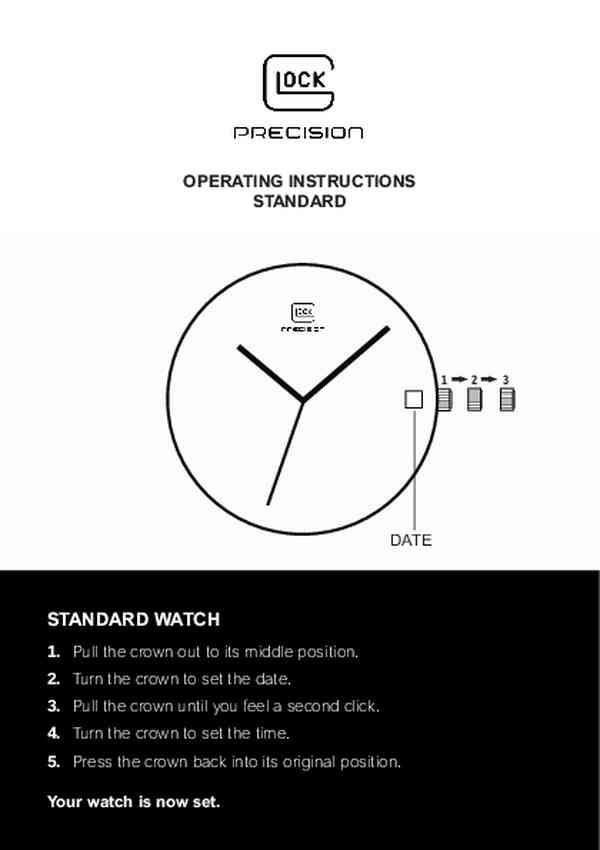User guide Glock GW-15-3-22
