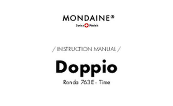 User guide Mondaine MLE.33110.LGV