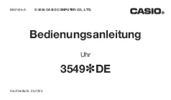 Benutzerhandbuch Casio W-220H-1A2VEF