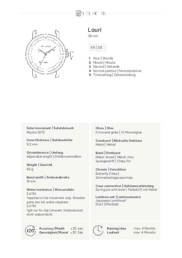 Benutzerleitfaden Holzkern 9010631022242