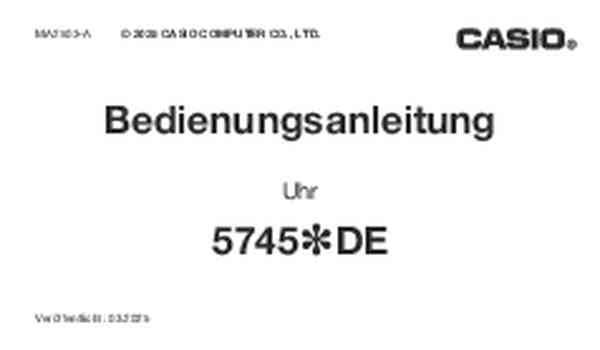 Benutzerleitfaden Casio AQ-S820W-3BVEF