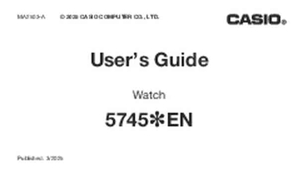 User guide Casio AQ-S820W-3BVEF