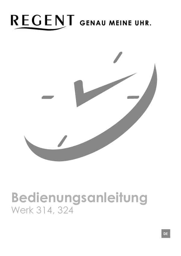 Benutzerleitfaden Regent 11030207