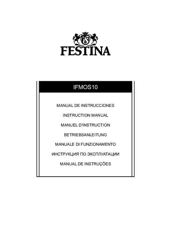 Benutzerleitfaden Festina F20760/1