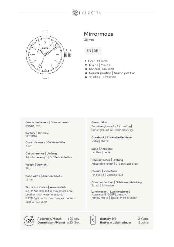 Benutzerleitfaden Holzkern 9010631024673
