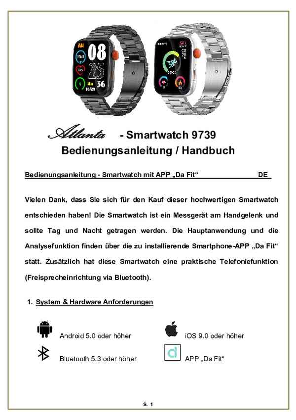 Benutzerhandbuch Atlanta 9739/19