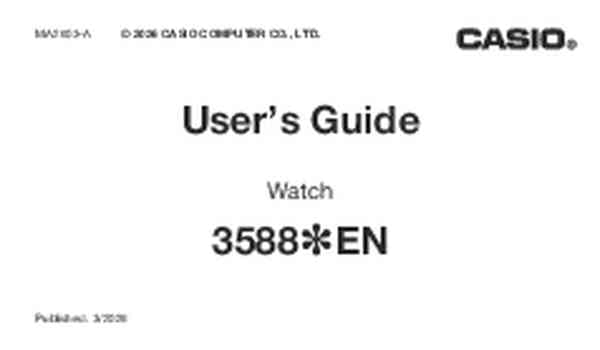 User guide Casio W-738H-3AVEF
