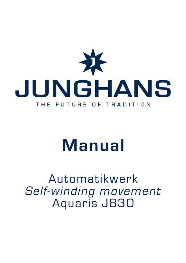 Benutzerhandbuch Junghans 27/4267.44
