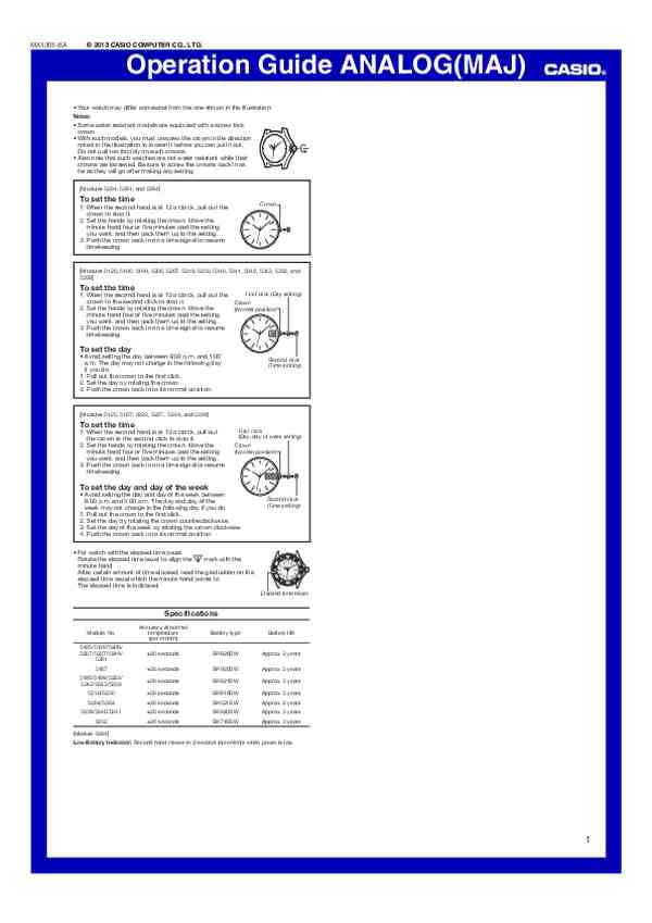 User manual Casio LTP-B165GL-2BVEF