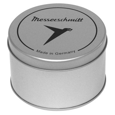 Messerschmitt Fliegeruhr Herren Chronograph – Braun Lederarmband, Edelstahl, Quarzwerk, Wasserdicht