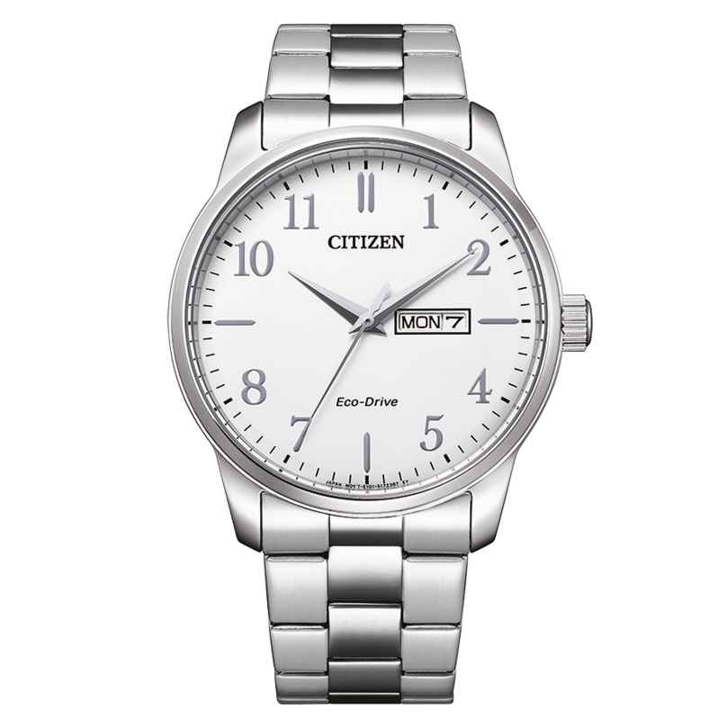 Citizen BM8550-81A Eco-Drive Herren-Armbanduhr Stahl/Weiß 4974374304063