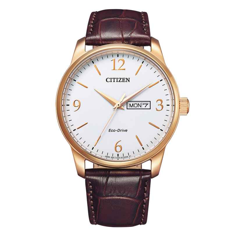 Citizen BM8553-16A Eco-Drive Men's Watch Brown/Rose Gold Tone 4974374304087