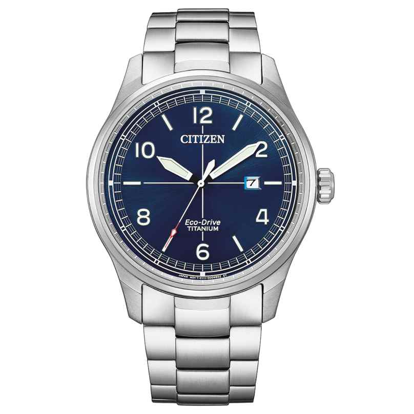 Citizen BM7570-80L Eco-Drive Herren-Armbanduhr Titan Blau 4974374330413