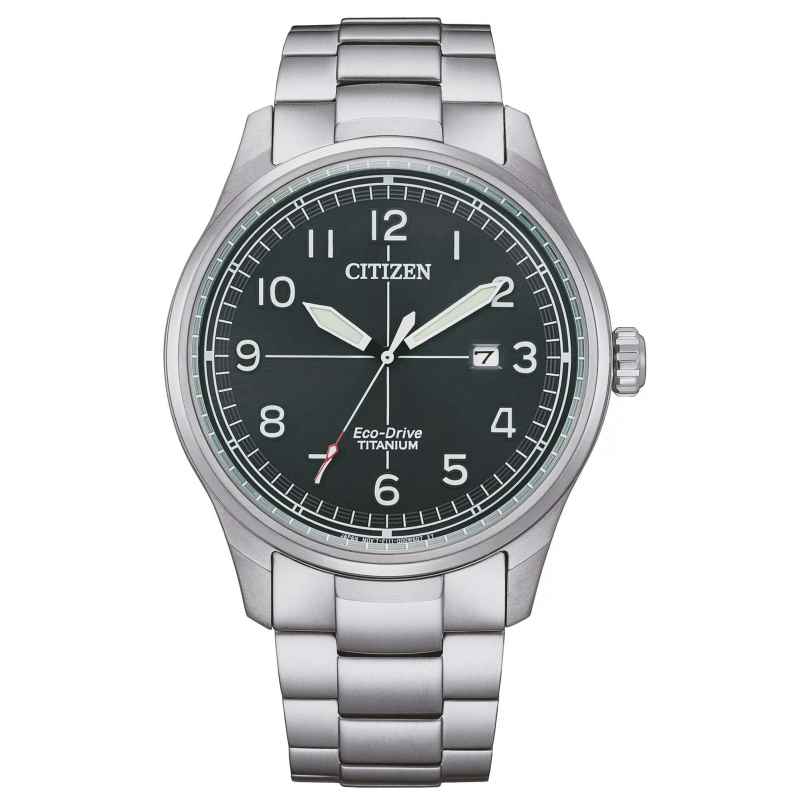 Citizen BM7570-80X Men's Wristwatch Eco-Drive Titanium Green 4974374330420