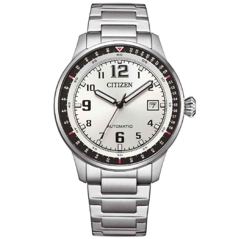 Citizen NJ0190-51A Herrenuhr Automatik Stahl/Silberfarben 4974374344083