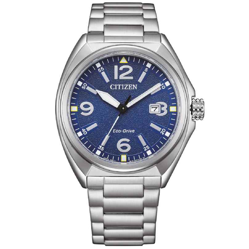 Citizen AW1571-76L Eco-Drive Solar Herrenuhr Stahl/Blau 4974374344199