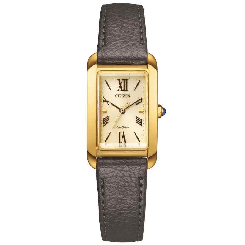 Citizen EW5622-09P Eco-Drive Solar Damenuhr mit Lederband 4974374344878