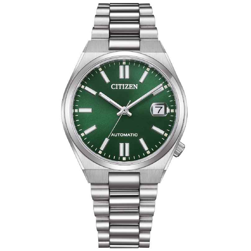 Citizen NJ0200-50X Unisex-Armbanduhr Automatik Tsuyosa Dunkelgrün 4974374345127