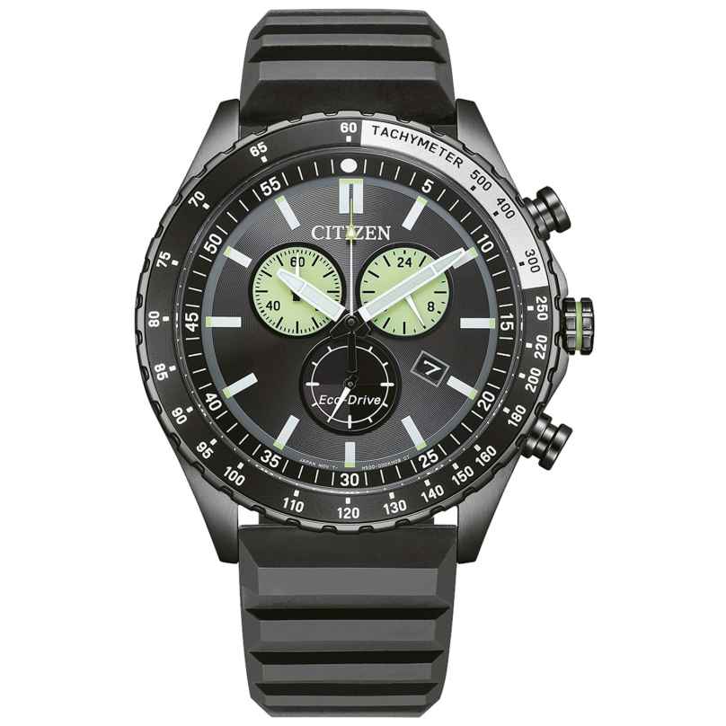 Citizen AT2565-05E Eco-Drive Solar Herrenuhr Chronograph Schwarz 4974374347787