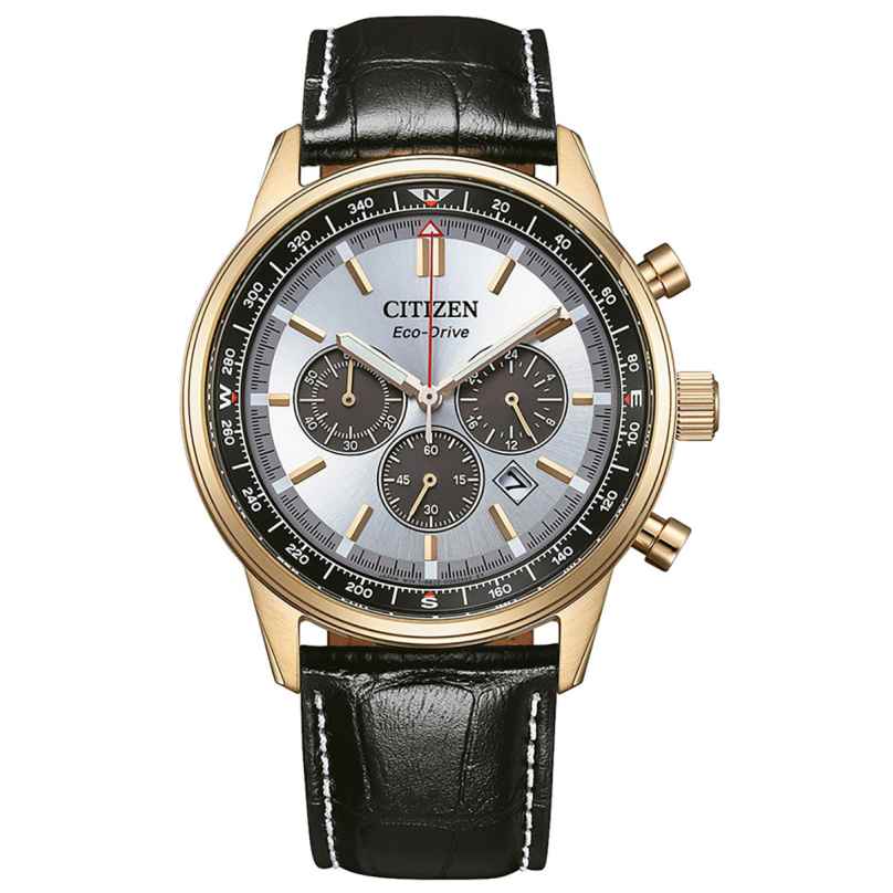Citizen CA4723-03A Eco-Drive Herrenuhr Classic Chronograph Roségoldfarben 4974374347848