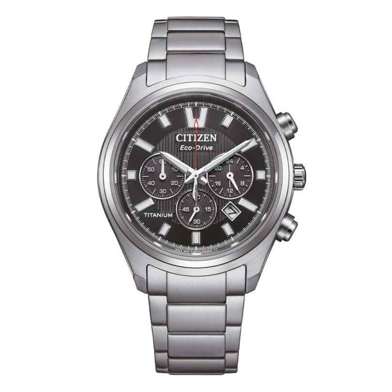 Citizen CA4750-51E Eco-Drive Herrenuhr Chronograph Solar Titan/Schwarz 4974374350626