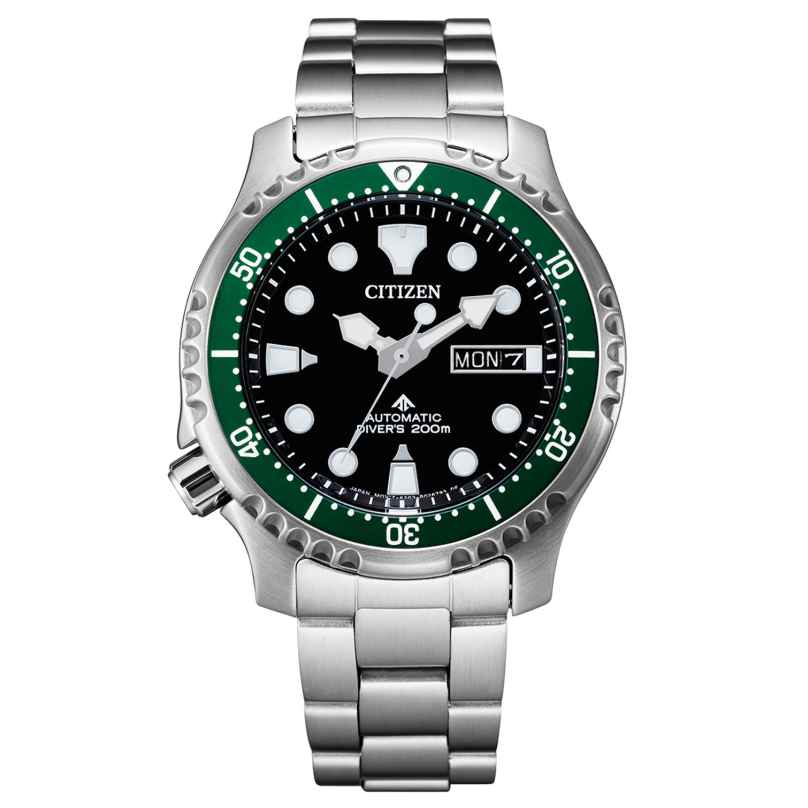 Citizen NY0084-89EE Promaster Automatic Diver Herrenuhr Schwarz / Grün 4974374298201