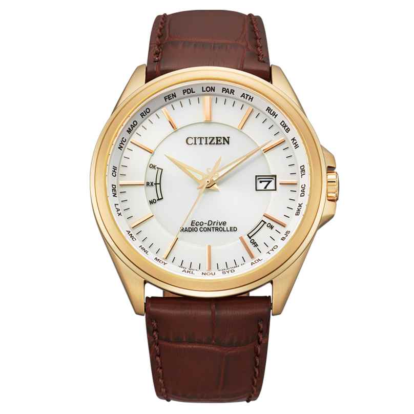 Citizen CB0253-19A Eco-Drive Men's Radio-Controlled Solar Watch Brown/Rose 4974374306074