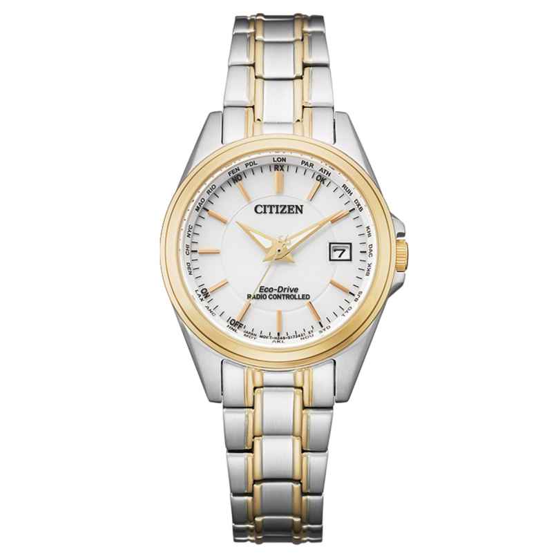 Citizen EC1186-85A Eco-Drive Ladies' Watch Radio-Controlled Solar Two-Colour 4974374306111