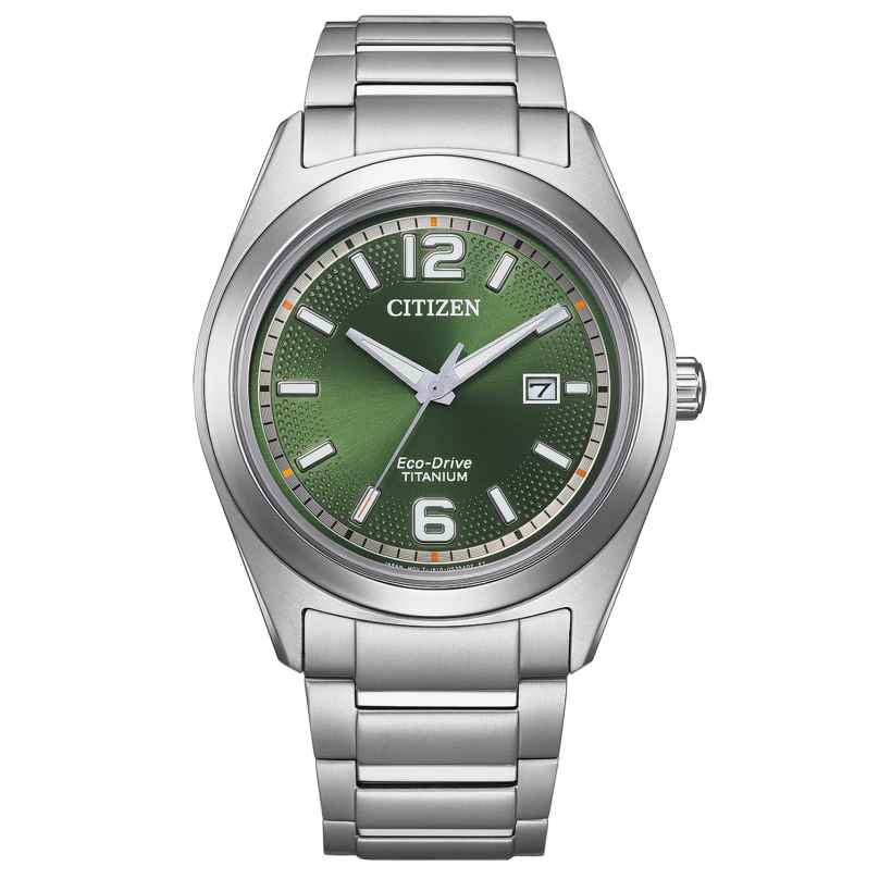 Citizen AW1641-81X Eco-Drive Men´s Solar Watch Titanium Green 4974374334138