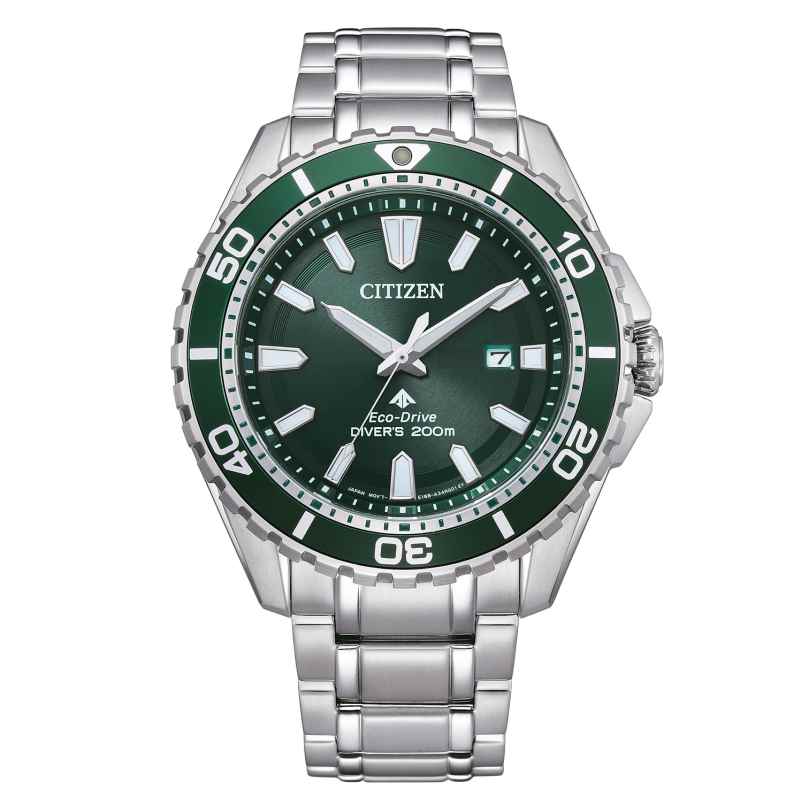 Citizen BN0199-53X Promaster Eco-Drive Divers' Watch Steel/Green 4974374335005