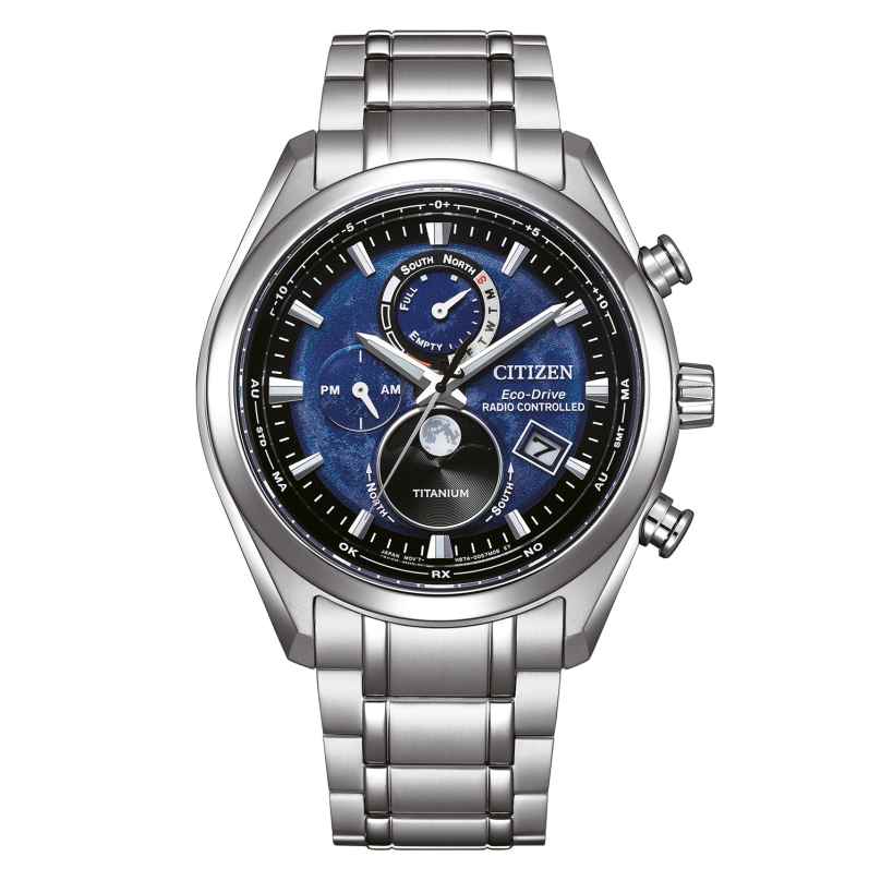 Citizen BY1010-81L Eco-Drive Men's Wristwatch Radio-Controlled Solar Blue 4974374338129