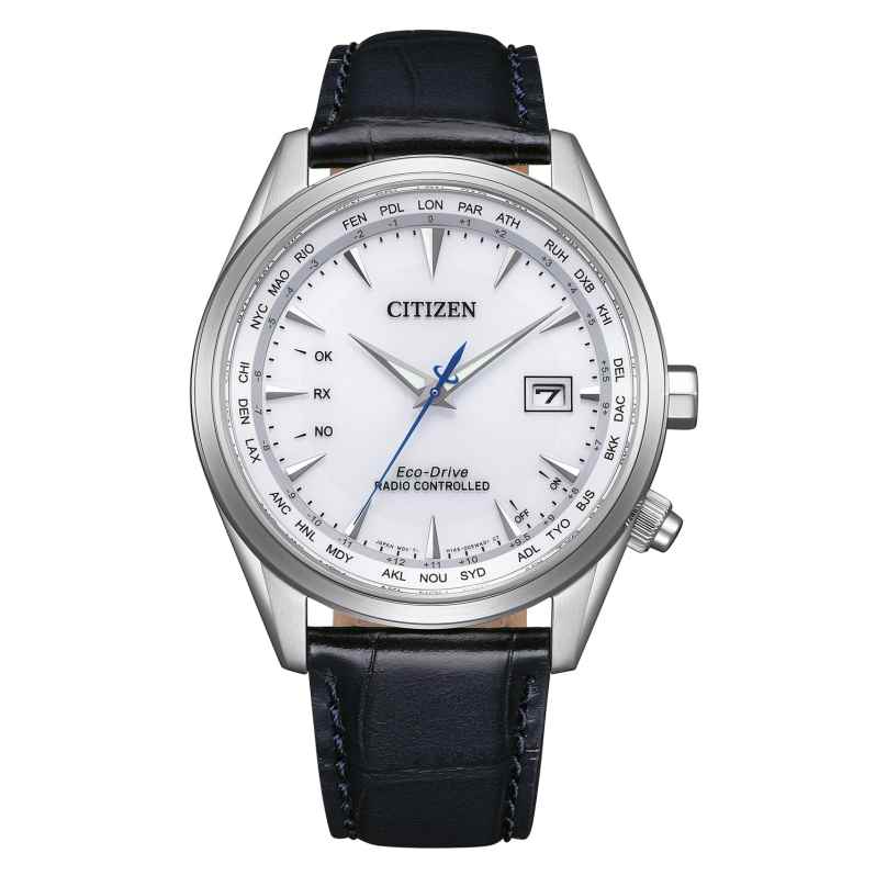 Citizen CB0270-10A Radio-Controlled Solar Men's Watch with Leather Strap 4974374337665