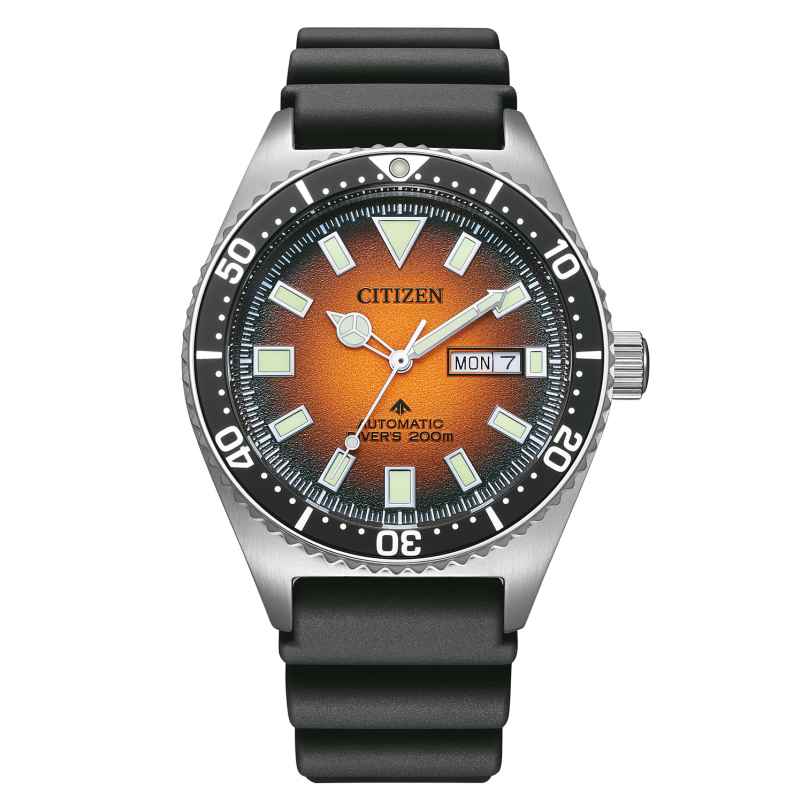 Citizen NY0120-01ZE Promaster Marine Men's Diving Watch Automatic Orange 4974374338259