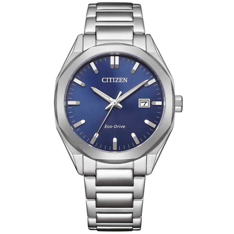 Citizen BM7620-83L Eco-Drive Solar Men's Watch Steel/Blue 4974374339867
