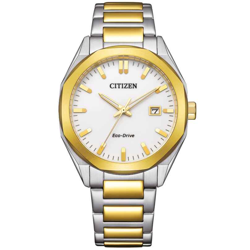 Citizen BM7624-82A Men's Watch Eco-Drive Solar Two-Colour/White 4974374339911