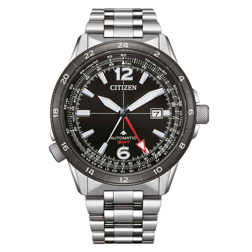 Citizen NB6046-59E Promaster Sky Men's Watch Automatic GMT Steel/Black 4974374339348